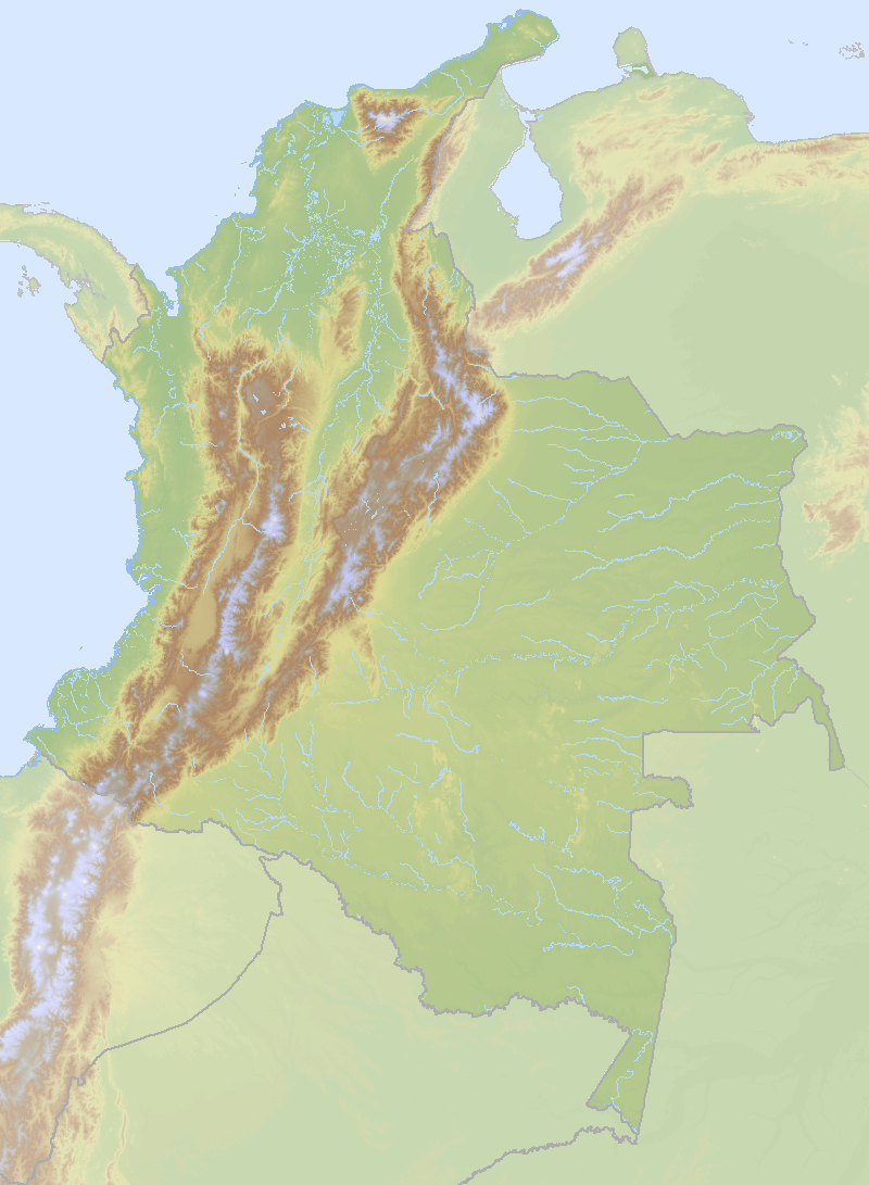Itinerary map for Colombia 'A Quieter Colombia' holiday